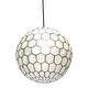 preview thumbnail 56 of 56, Capiz Honeycomb Globe Pendant Light