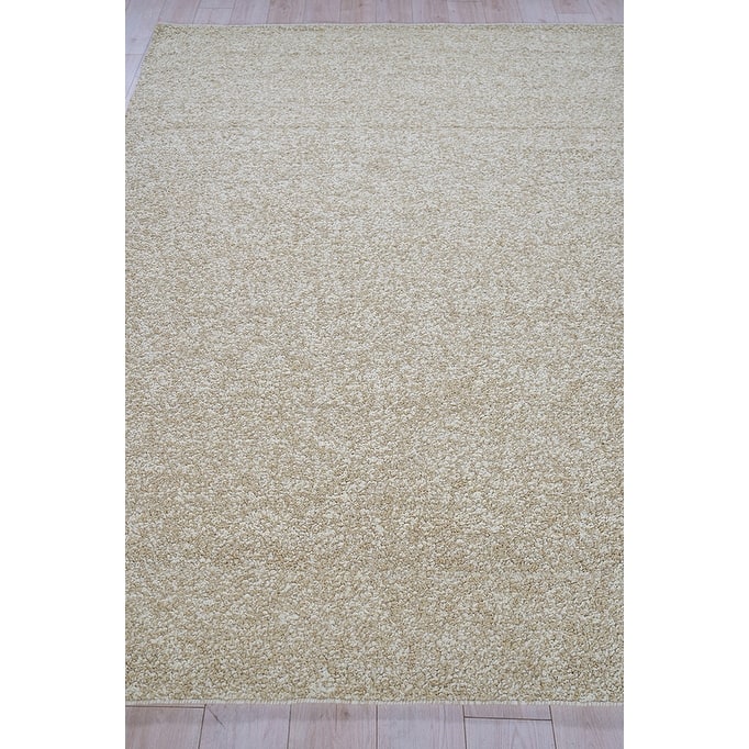 Exquisite Rugs Ferretti Handmade Handloomed New Zealand Wool Light Brown Area Rug