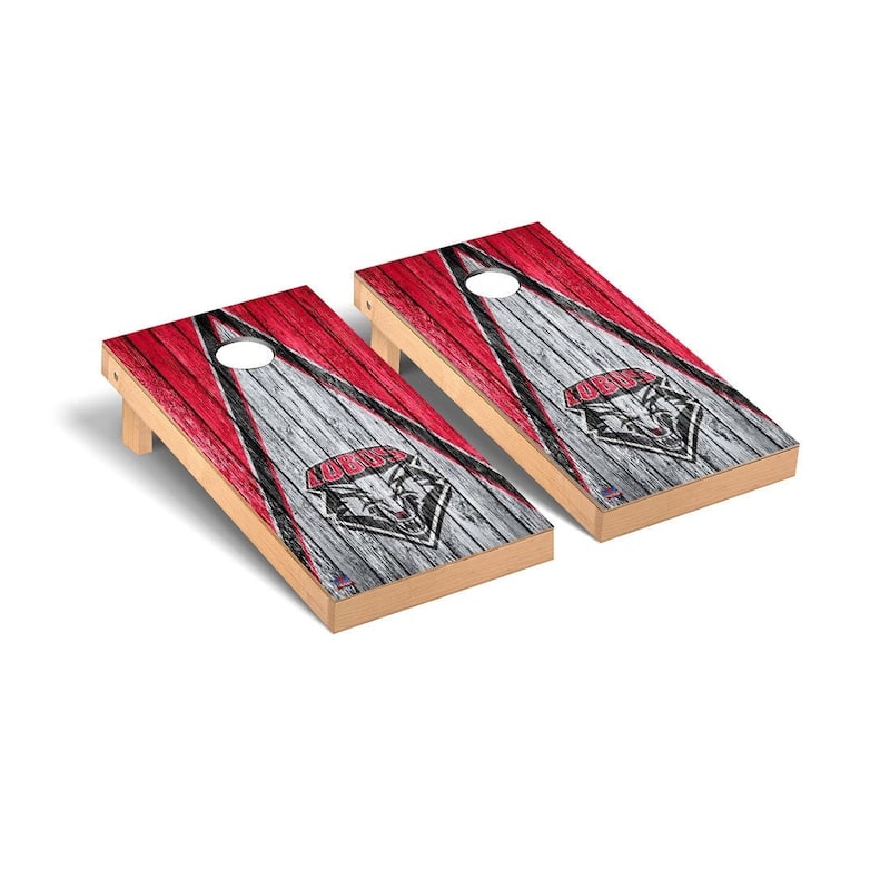 New Mexico Lobos 2x4 Pro Cornhole Boards - V2 - Include Team Bags + Carry Case