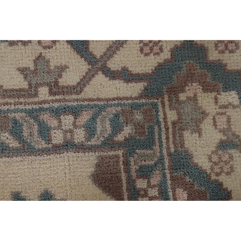 Oushak Oriental Area Rug Handmade Floral Wool Carpet - 9'0" x 11'9"