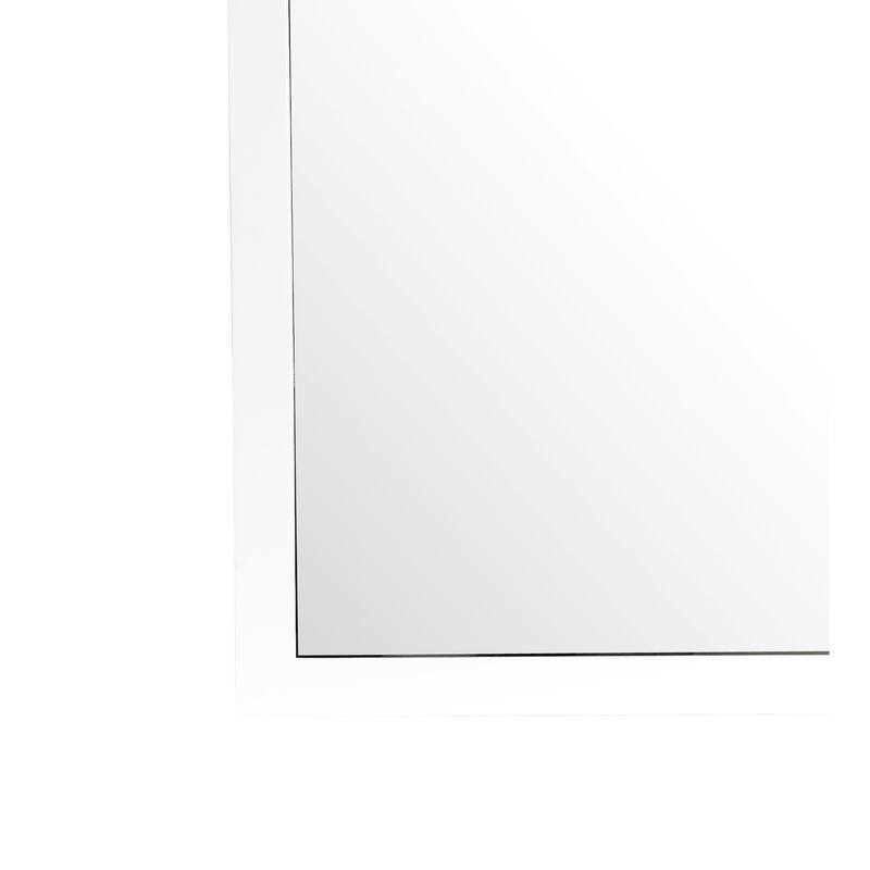 Solid Wooden Framed Square Dresser Mirror - 41" - White