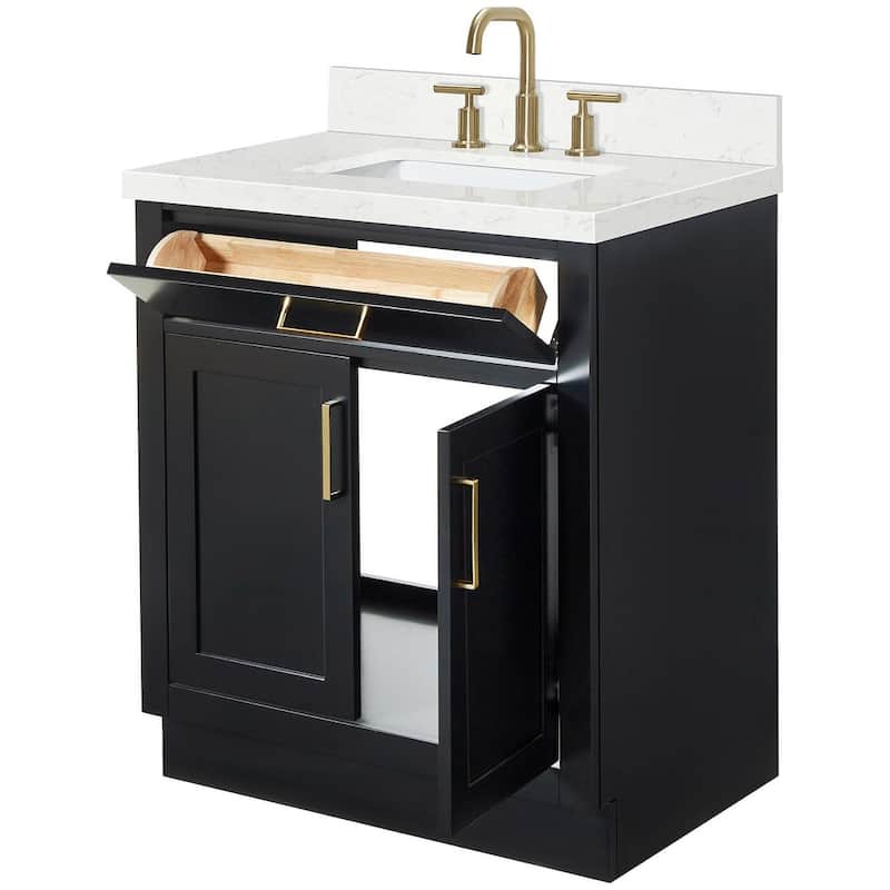 Ariel T030SCQRVO Hepburn 30" Free Standing Single Basin Vanity Set