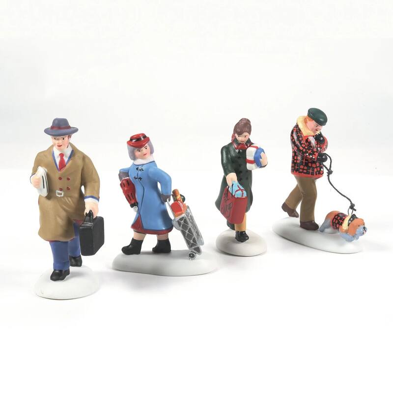 Department 56 Christmas In The City Busy City Sidewalks - Set of 4 - 56.58955