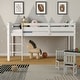 preview thumbnail 6 of 31, Costway Twin Low Loft Bunk Junior Bed Bedroom Wooden Guard Rail Ladder