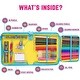 preview thumbnail 2 of 8, Paper Junkie 43-Piece Rainbow Stationery Set for Girls, Jumbo Arts & Crafts Pencil Case