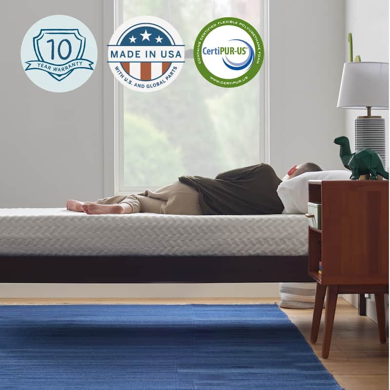 Lucid SureCool 8-Inch Gel Memory Foam Mattress, Medium-Firm Feel