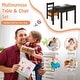 preview thumbnail 35 of 35, Multifunctional Kids Table and Chairs with Storage Space - 23" x 16" x 21.5"(L x W x H)