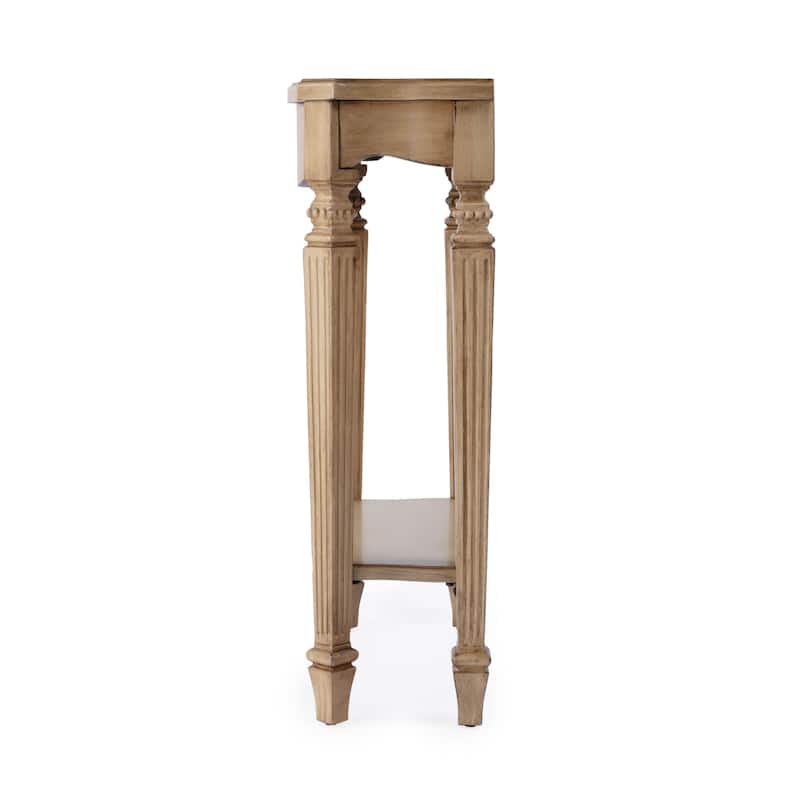 Cheshire 22 in. W Rectangular Wood Ballerina Console Table with Open Shelf