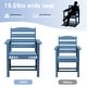 preview thumbnail 34 of 94, 6-Piece HDPE Outdoor Dining Table Sets with Umbrella Hole - 1-Table 4-Chairs-1-Bench