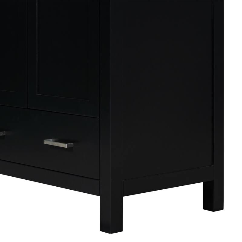 30 inch MDF Freestanding Bathroom Vanity without Top with Soft-Close Drawer