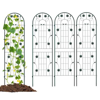 Costway 4 Pack Rustproof Metal Garden Trellis 71" x 20" Wire Lattice - See Details