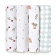 preview thumbnail 36 of 50, aden+anais essentials 4-Pack 100% Cotton Muslin Swaddle Blankets elephant circus
