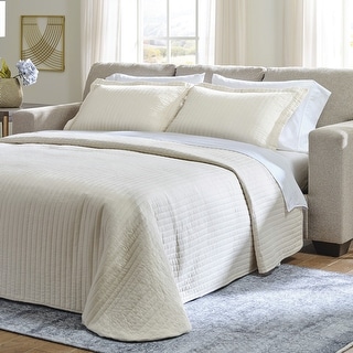 Signature Design by Ashley Deltona Parchment Queen Sofa Sleeper - 85" W x 38" D x 37" H