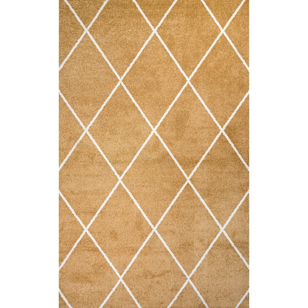 JONATHAN Y Viscon Minimalist Diamond Trellis Area Rug