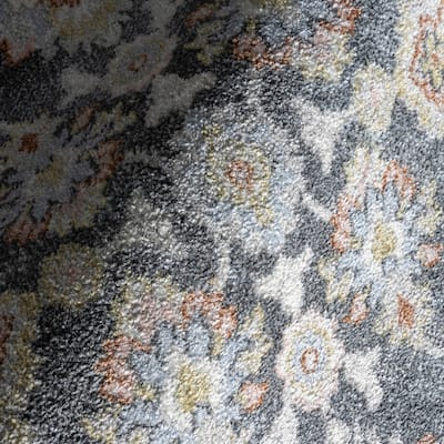Nuloom Breigh Medallion Bordered Machine Washable Area Rug