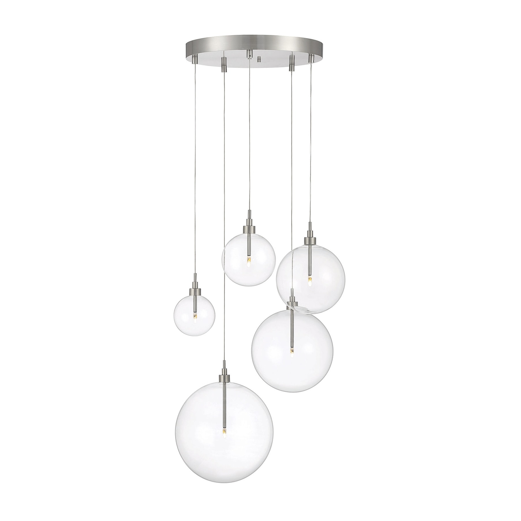 Meridian M10099 5 Light 28" Wide LED Multi Light Pendant