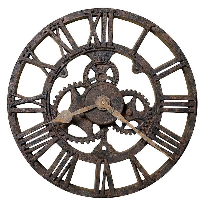 Howard Miller Allentown Oversized Industrial Gears Wall Clock Bed
