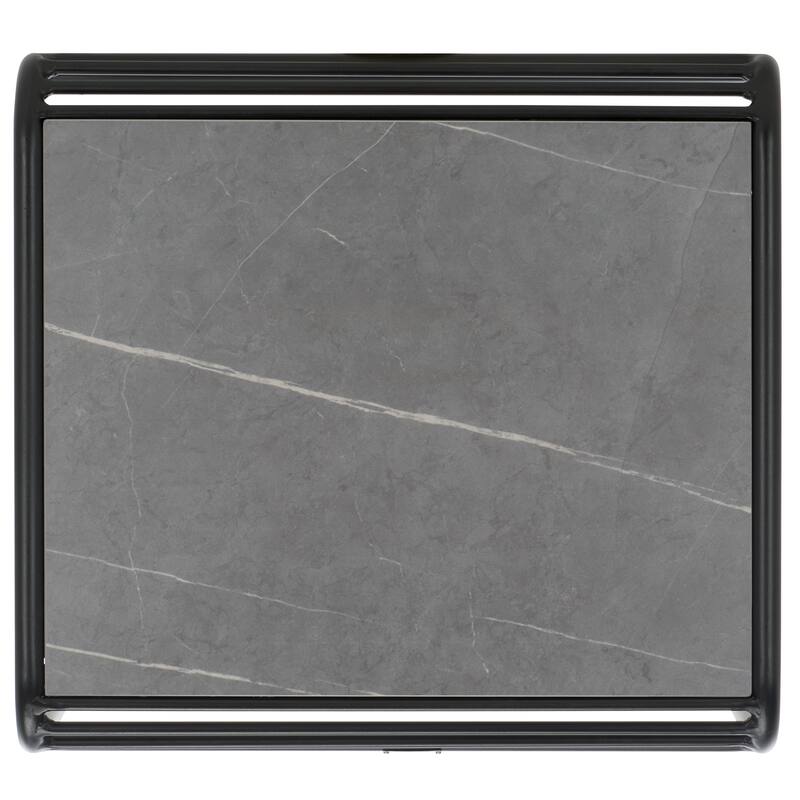 SAFAVIEH Outdoor Patio Furniture Core Sintered Stone Coffee Table, Fully Assembled - 26"W x 24"D x 17"H
