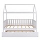 preview thumbnail 13 of 16, Unique and Elegant Twin Size Solid Pine Wood House Bed with Trundle