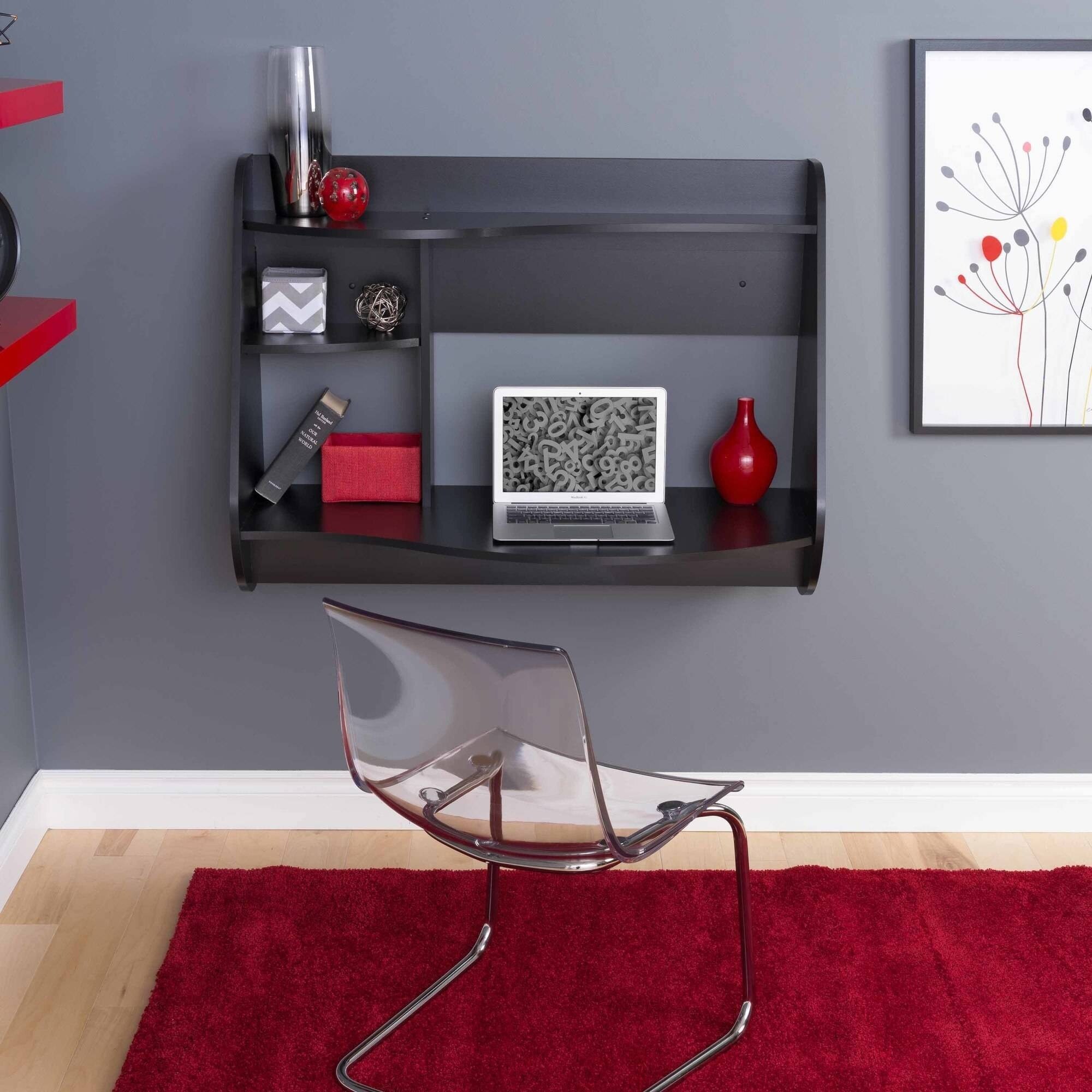 Kurv Home Office Floating Desk Black Bed Bath Beyond 36956365