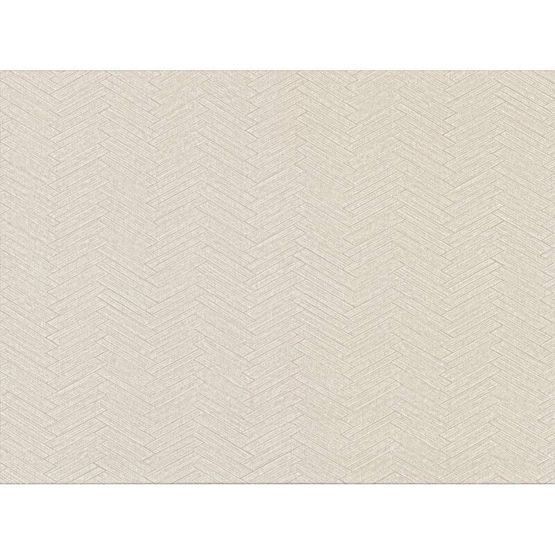 Karma Off White Herringhone Weave Wallpaper