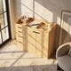 preview thumbnail 2 of 16, 47.2" Solid Wood Baby Changing Table Dresser, New Zealand Pine Nursery Storage Cabinet with 4 Drawers