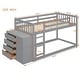 preview thumbnail 6 of 35, Wood Bunk Bed with 4 Drawers and 3 Shelves