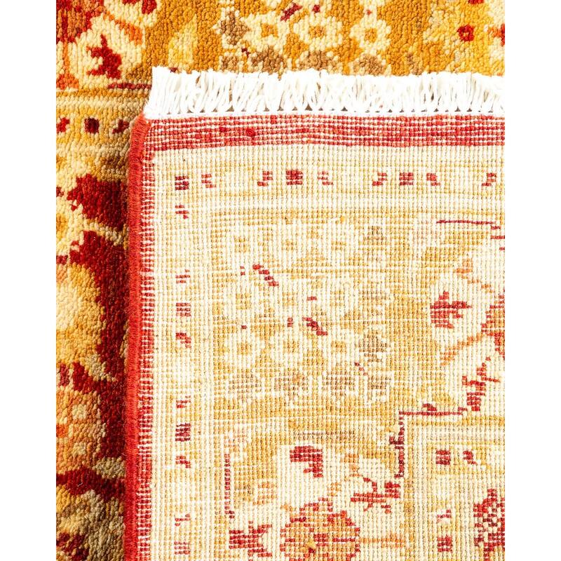 Overton Hand Knotted Wool Vintage Inspired Traditional Ottoman Red Runner Rug - 2' 7" x 12' 2"
