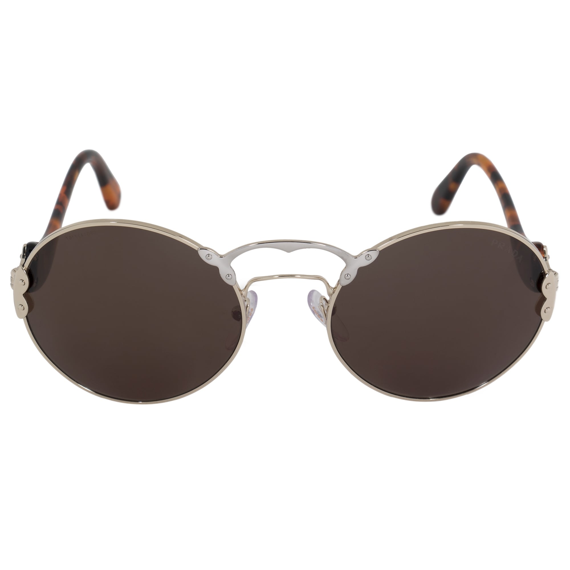prada round catwalk 57mm sunglasses