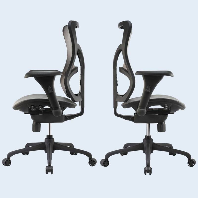 Cubiclesdotcom Engage Curved Mesh Ergonomic Office Chair, 275 lbs, Black