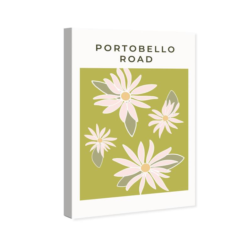 Wynwood Studio Canvas Floral and Botanical Portobello Water Lillies Green and Modern & Contemporary Wall Art Canvas Print