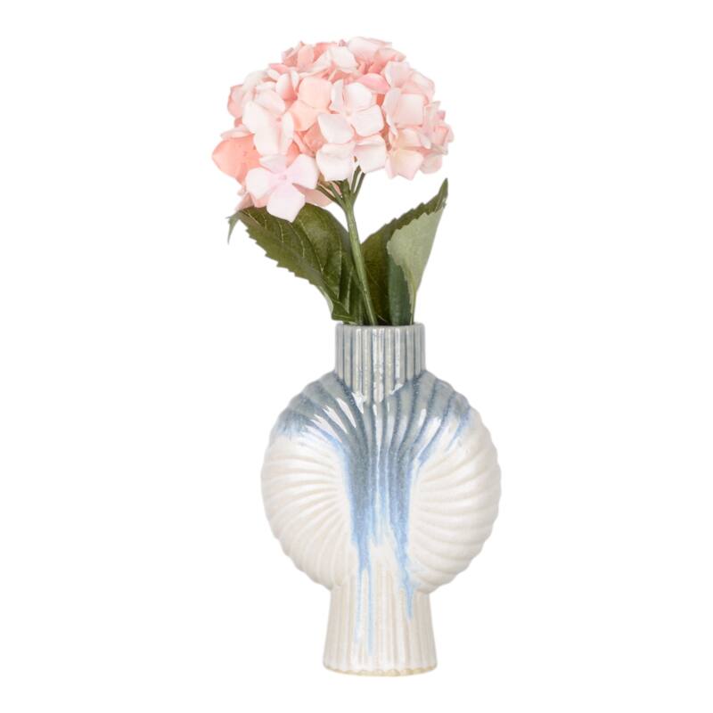 Ceramic Decorative Vase Gradient Glaze Capri Style Shell Design