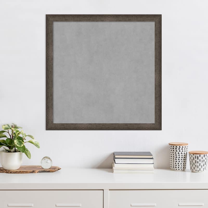 Amanti Art Dappled Light Bronze Narrow Framed Magnetic Board