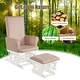 preview thumbnail 26 of 30, Costway Baby Nursery Relax Rocker Rocking Chair Glider & Ottoman Set - See Details