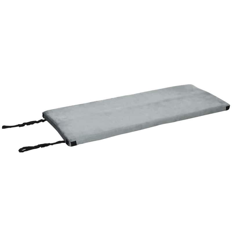 Outsunny Sleeping Mat, Camping Mattress Pad with Dual-Foam Memory Foam ...