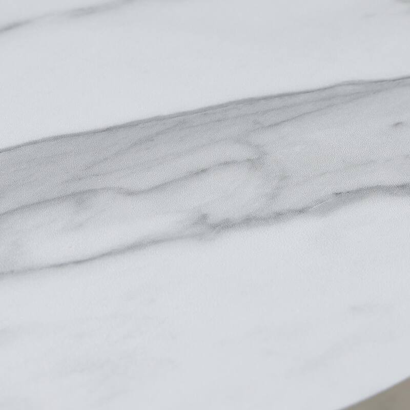 Brody Collection Gold Metal C-Shaped Wood Side Table