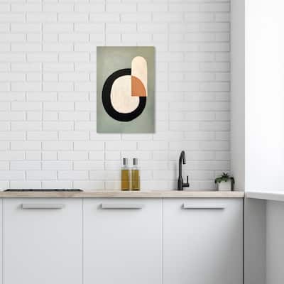 Wynwood Studio Canvas Abstract Mirror and Lipstick Gray and Modern & Contemporary Wall Art Canvas Print