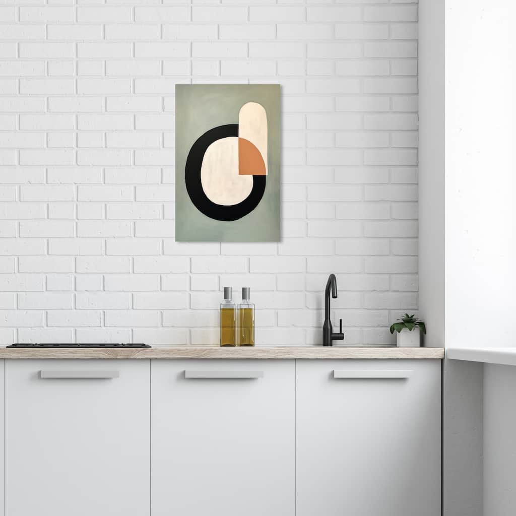 Wynwood Studio Canvas Abstract Mirror and Lipstick Gray and Modern & Contemporary Wall Art Canvas Print