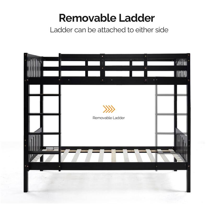 Twin Bunk Bed with RGB LED Strip and Charging Station