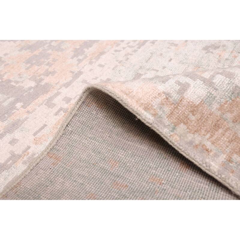 ECARPETGALLERY Hand-knotted Legacy Grey Silk, Wool Rug - 7'11 x 9'10