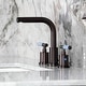 preview thumbnail 15 of 34, Kingston Brass Synchronous Two-Handle 3-Hole Deck Mount Widespread Bathroom Faucet with Brass Pop-Up Drain