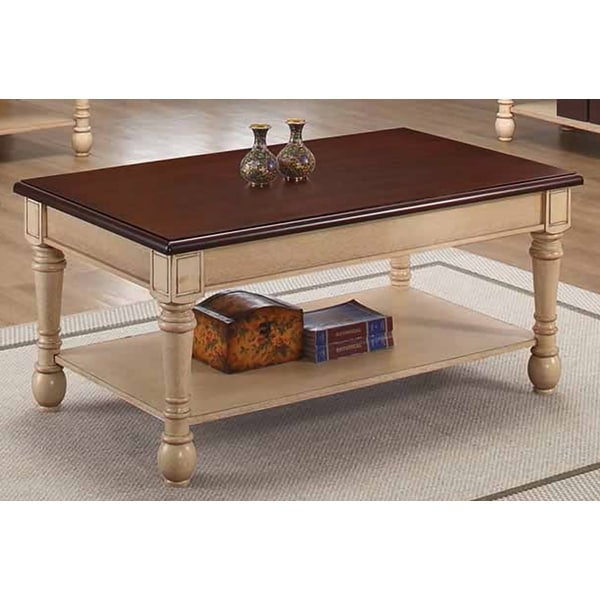 Madeleine Transitional Wood Coffee Table. Opens flyout.