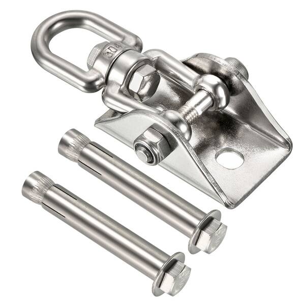 2pcs Heavy Bag Hangers Wood Beam Ceiling Mount Hook with Expansion Bolts Silver Bed Bath