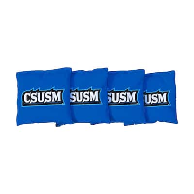 Cal State San Marcos Cougars Blue Cornhole Bags