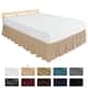 Subrtex Easy Fit 16-inch Drop Bed Skirts - Full - Sand