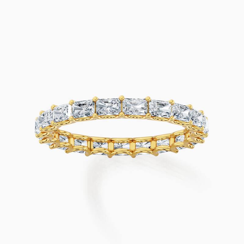 Auriya 14k Gold Radiant East-West Lab Grown Diamond Eternity Band 2.10 - 8.25 ct. tw. (F-G, VS)