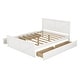 preview thumbnail 6 of 5, Queen Size Wooden Platform Bed with Four Storage Drawers and Support Legs
