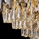 preview thumbnail 10 of 18, Smoked Gray/ Clear Crystal Chandelier with LED Lights