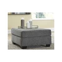 Signature Design by Ashley Dalhart Gray Oversized Accent Ottoman - Bed ...