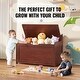 preview thumbnail 9 of 20, Multifunctional Storage Wooden Toy Storage Box with Flip-Top Lid and Safety Hinge Perfect for Any Room